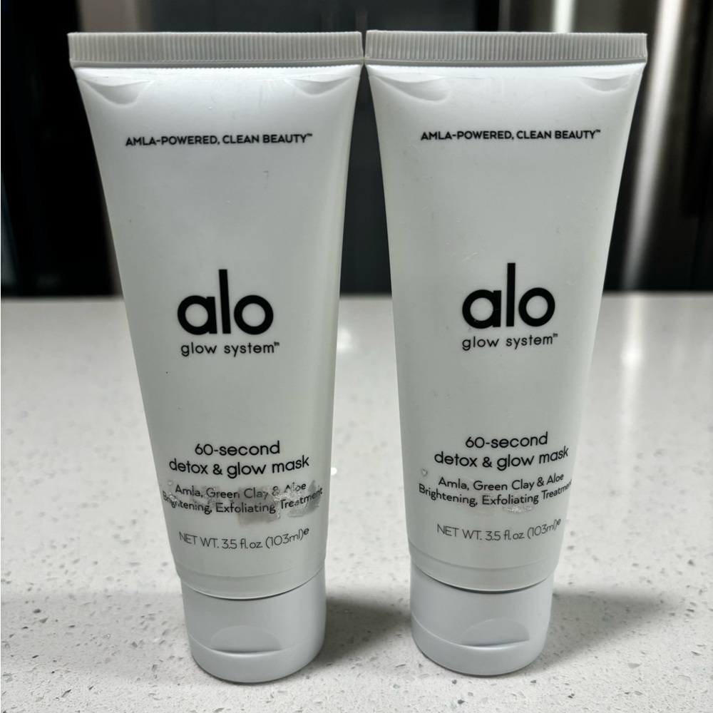 ALO Yoga (Set X2) 60 Second Hydrate Detox & Glow Face Mask 3.5 oz. | 103ml NEW!!